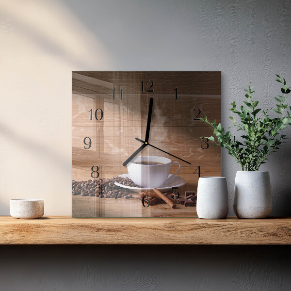 Reloj de vidrio Café
