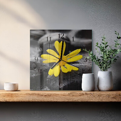 Reloj de vidrio Flor