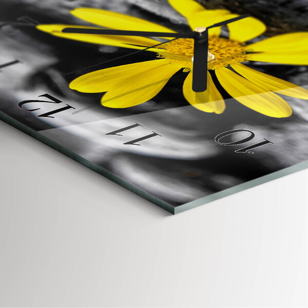 Reloj de vidrio Flor
