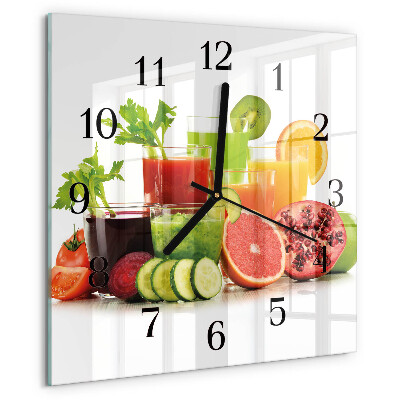 Reloj de vidrio Jugos
