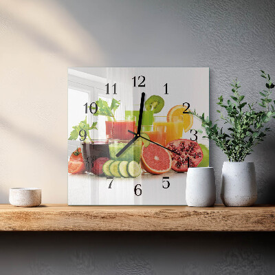 Reloj de vidrio Jugos