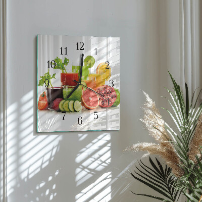 Reloj de vidrio Jugos