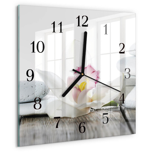 Reloj de vidrio Orquídea