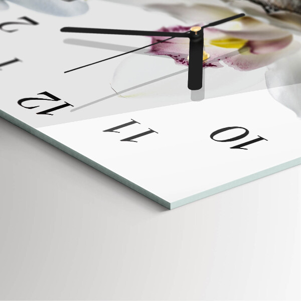Reloj de vidrio Orquídea