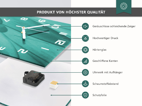 Reloj de vidrio Menta