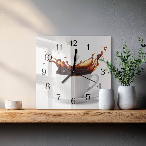 Reloj de vidrio Café