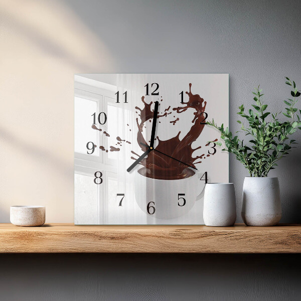 Reloj de vidrio Café