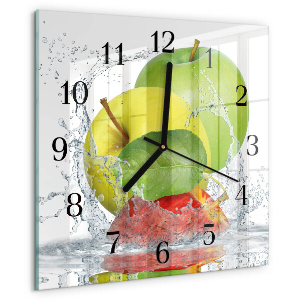 Reloj de vidrio Manzana