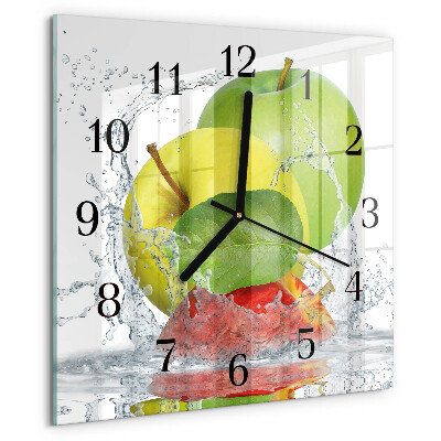 Reloj de vidrio Manzana