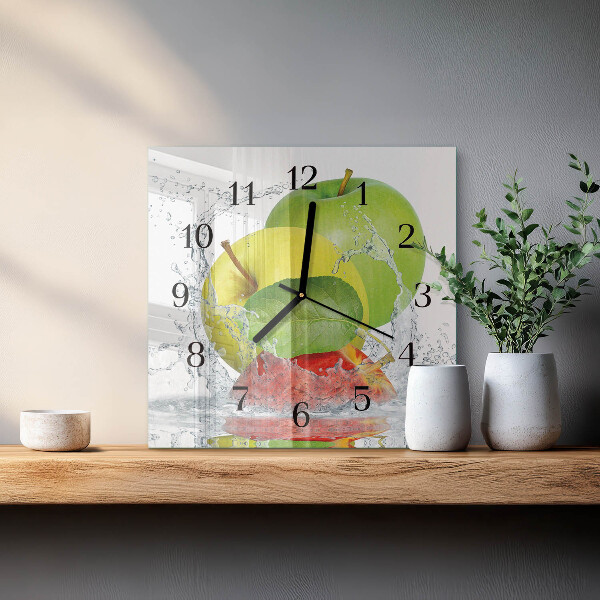 Reloj de vidrio Manzana