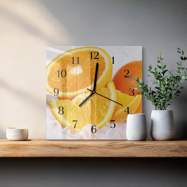 Reloj de vidrio Naranjas