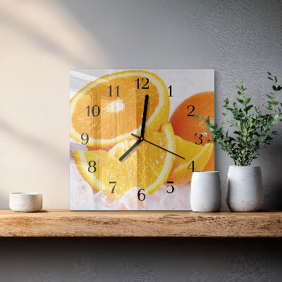 Reloj de vidrio Naranjas
