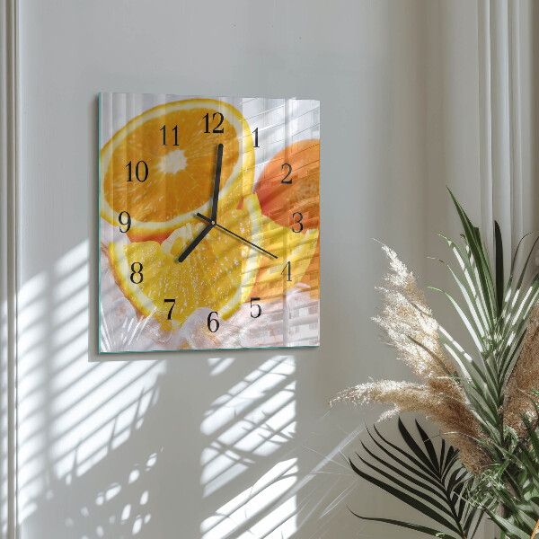 Reloj de vidrio Naranjas
