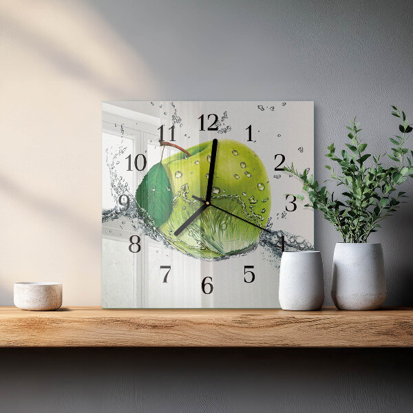 Reloj de vidrio Manzana