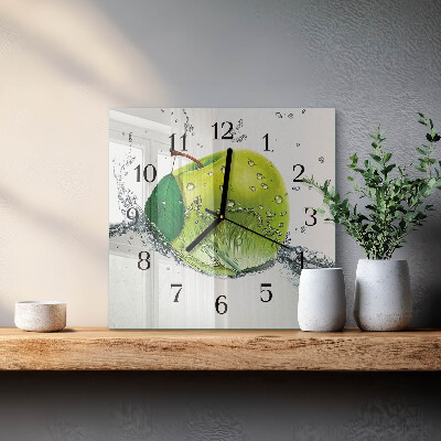 Reloj de vidrio Manzana