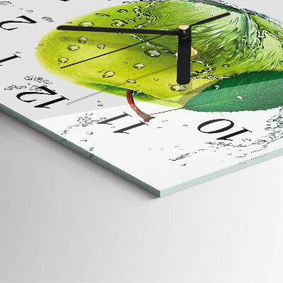 Reloj de vidrio Manzana