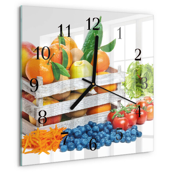 Reloj de vidrio Verduras