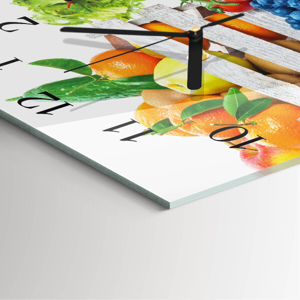 Reloj de vidrio Verduras
