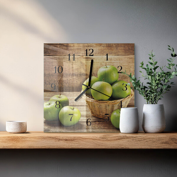 Reloj de vidrio Manzana