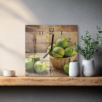Reloj de vidrio Manzana