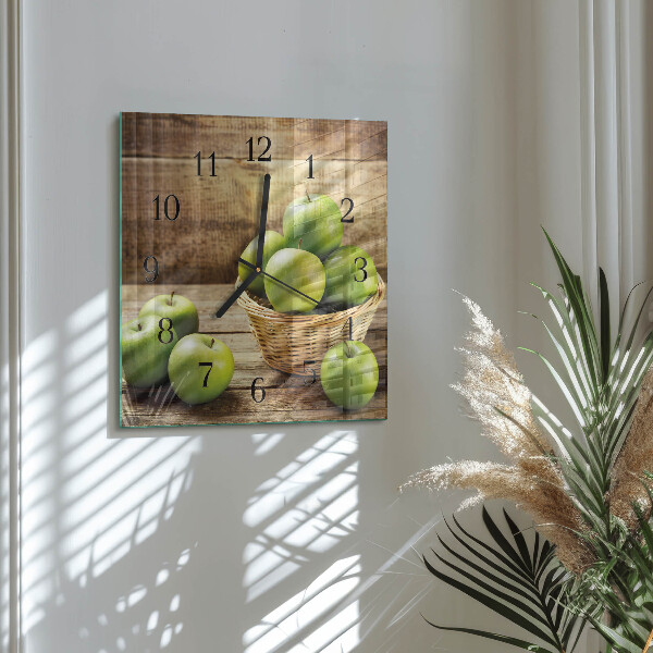 Reloj de vidrio Manzana