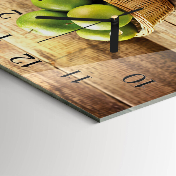 Reloj de vidrio Manzana