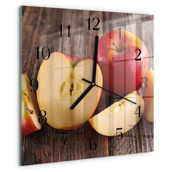 Reloj de vidrio Manzana