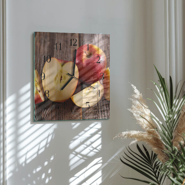 Reloj de vidrio Manzana