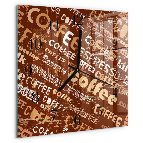 Reloj de vidrio Café