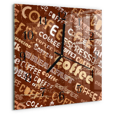 Reloj de vidrio Café
