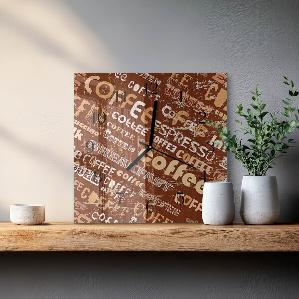 Reloj de vidrio Café