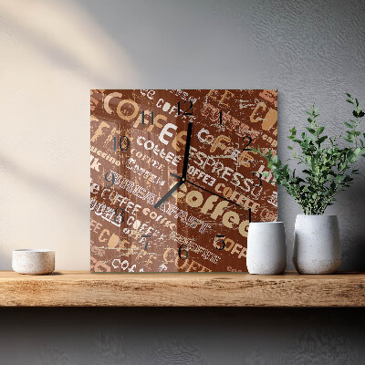 Reloj de vidrio Café