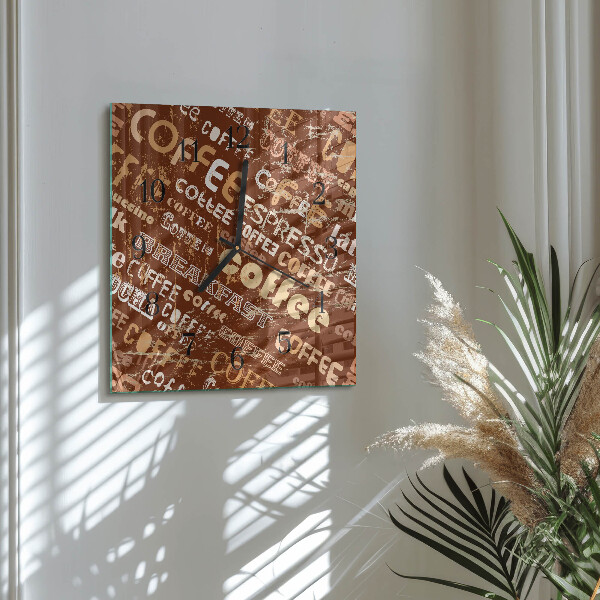 Reloj de vidrio Café