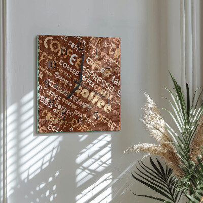 Reloj de vidrio Café