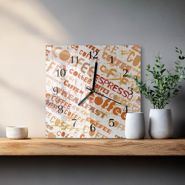 Reloj de vidrio Café