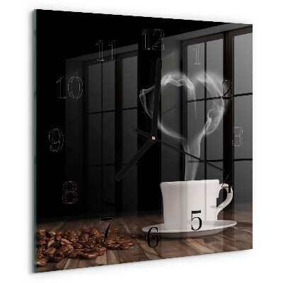 Reloj de vidrio Café
