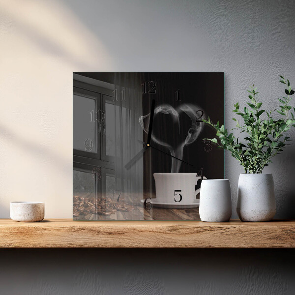 Reloj de vidrio Café