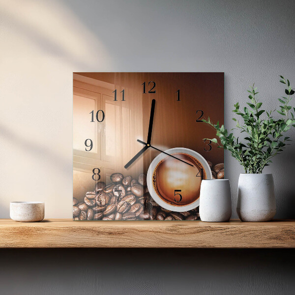 Reloj de vidrio Café