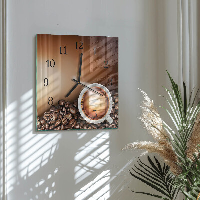 Reloj de vidrio Café