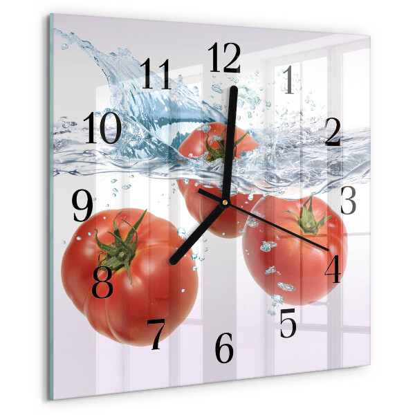 Reloj de vidrio Tomates