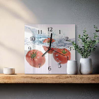 Reloj de vidrio Tomates