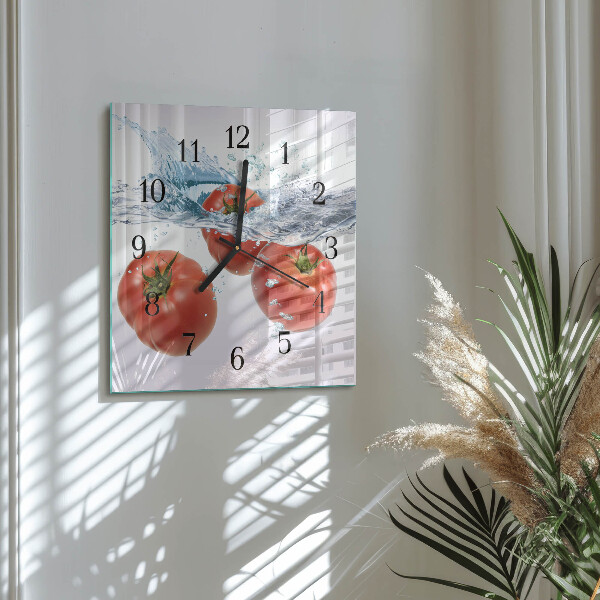 Reloj de vidrio Tomates