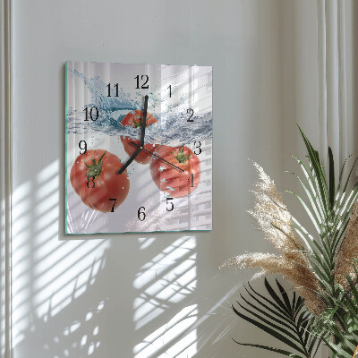 Reloj de vidrio Tomates