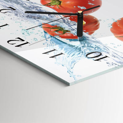 Reloj de vidrio Tomates