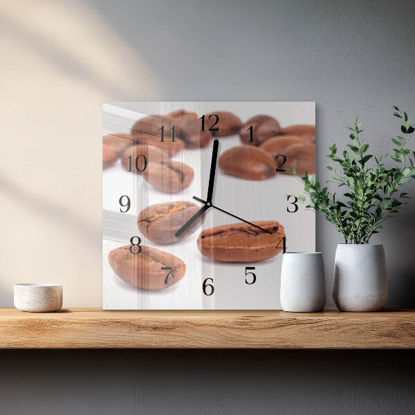 Reloj de vidrio Granos de café