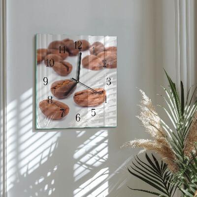 Reloj de vidrio Granos de café