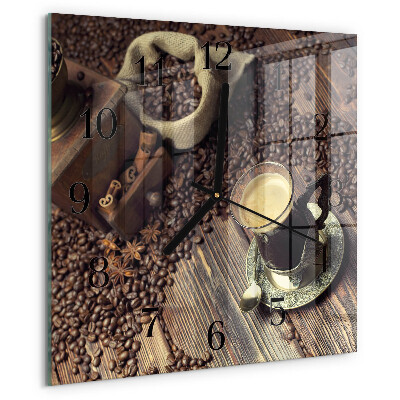 Reloj de vidrio Café