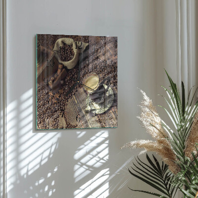 Reloj de vidrio Café