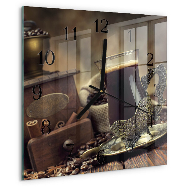 Reloj de vidrio Café