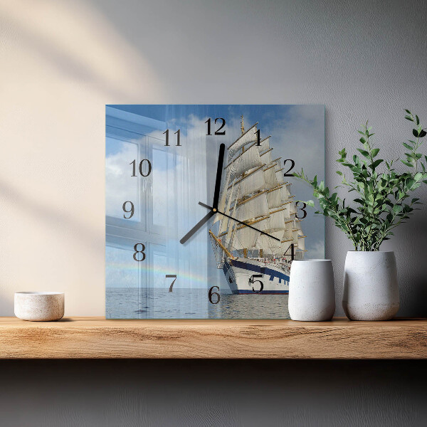 Reloj de vidrio Barco